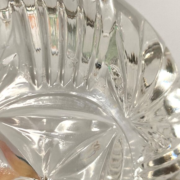 1960s Federal Glass Ashtray Clear Pressed Glass Georgetown Pattern 4in Diameter - Picture 11 of 11